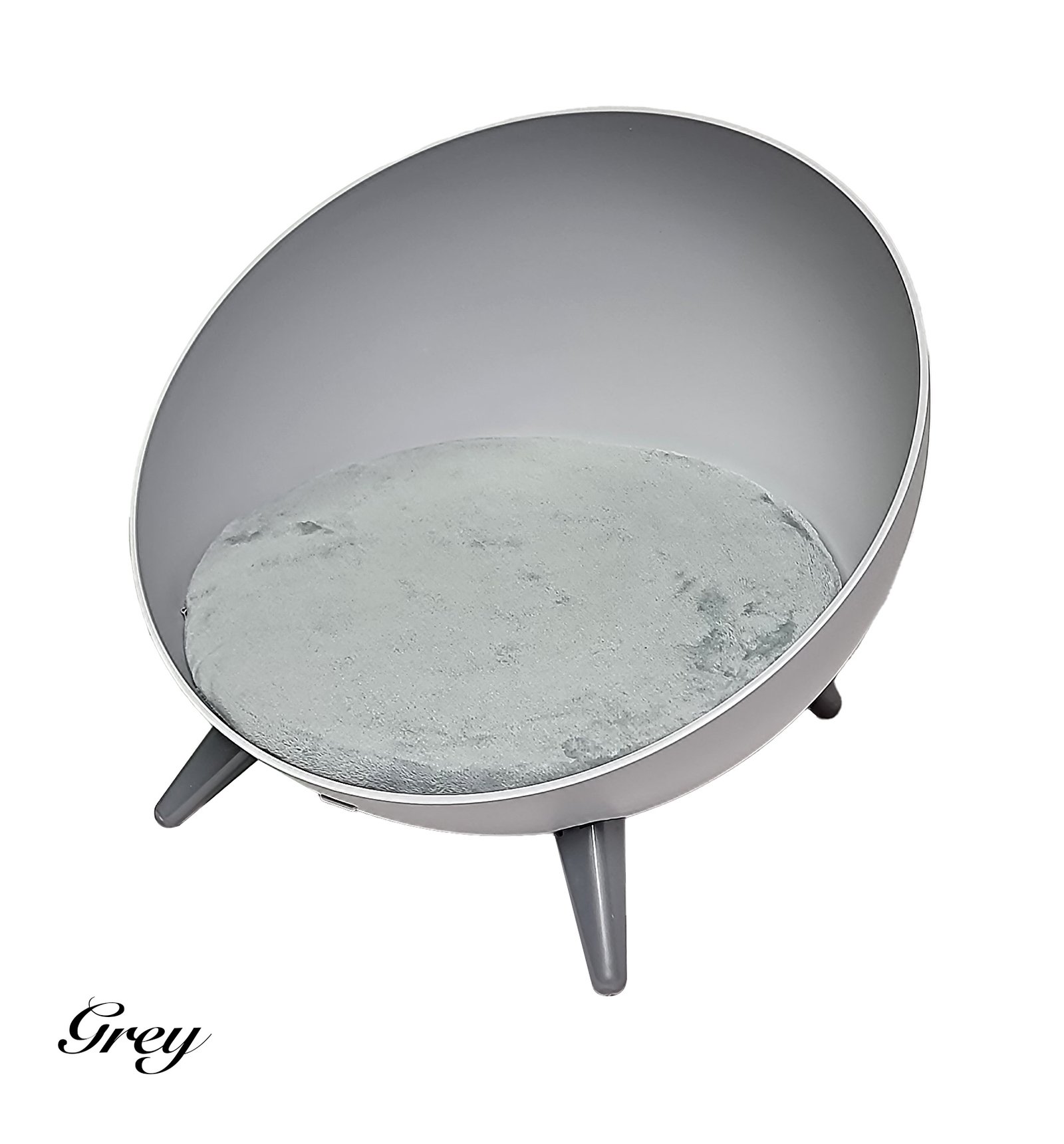 Contempory Round Nest Cat Bed with Memory Foam Cushion