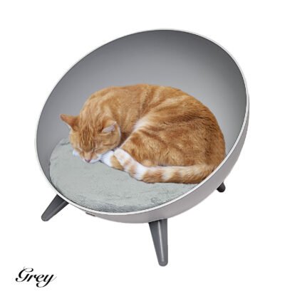 Contempory Round Nest Cat Bed with Memory Foam Cushion