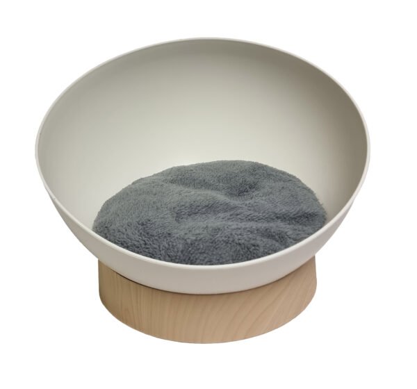Contempory Round Nest Cat Bed with Memory Foam Cushion