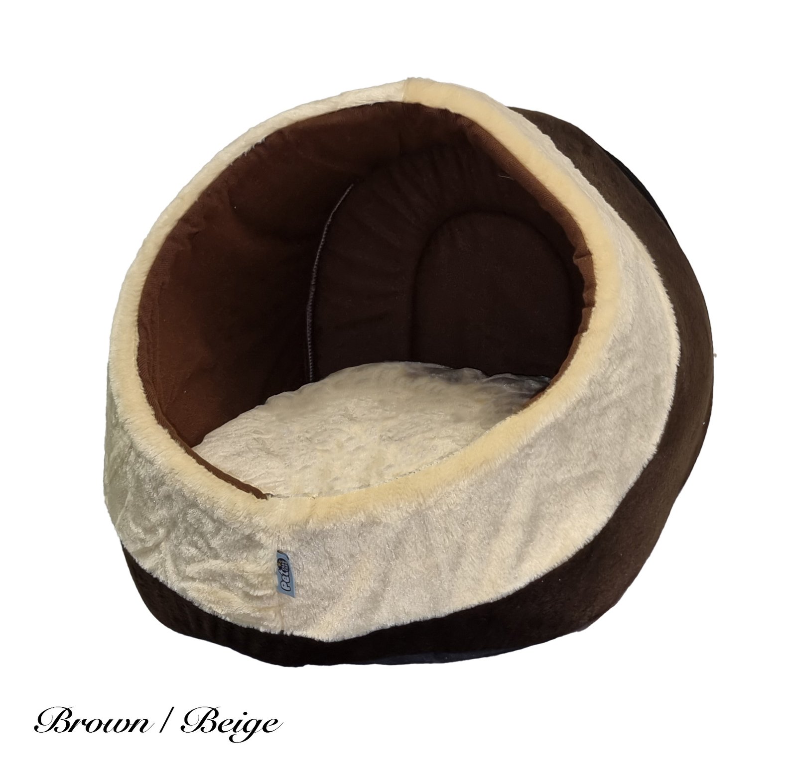 Dog & Cat Igloo Bed - Super Soft Plush with reversible soft cushion