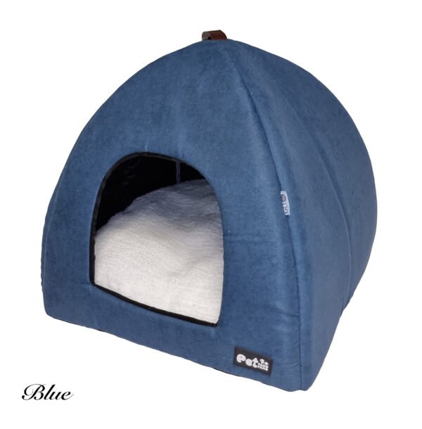 Cat Igloo 2 in 1 House Bed with Removable Plush Cushion