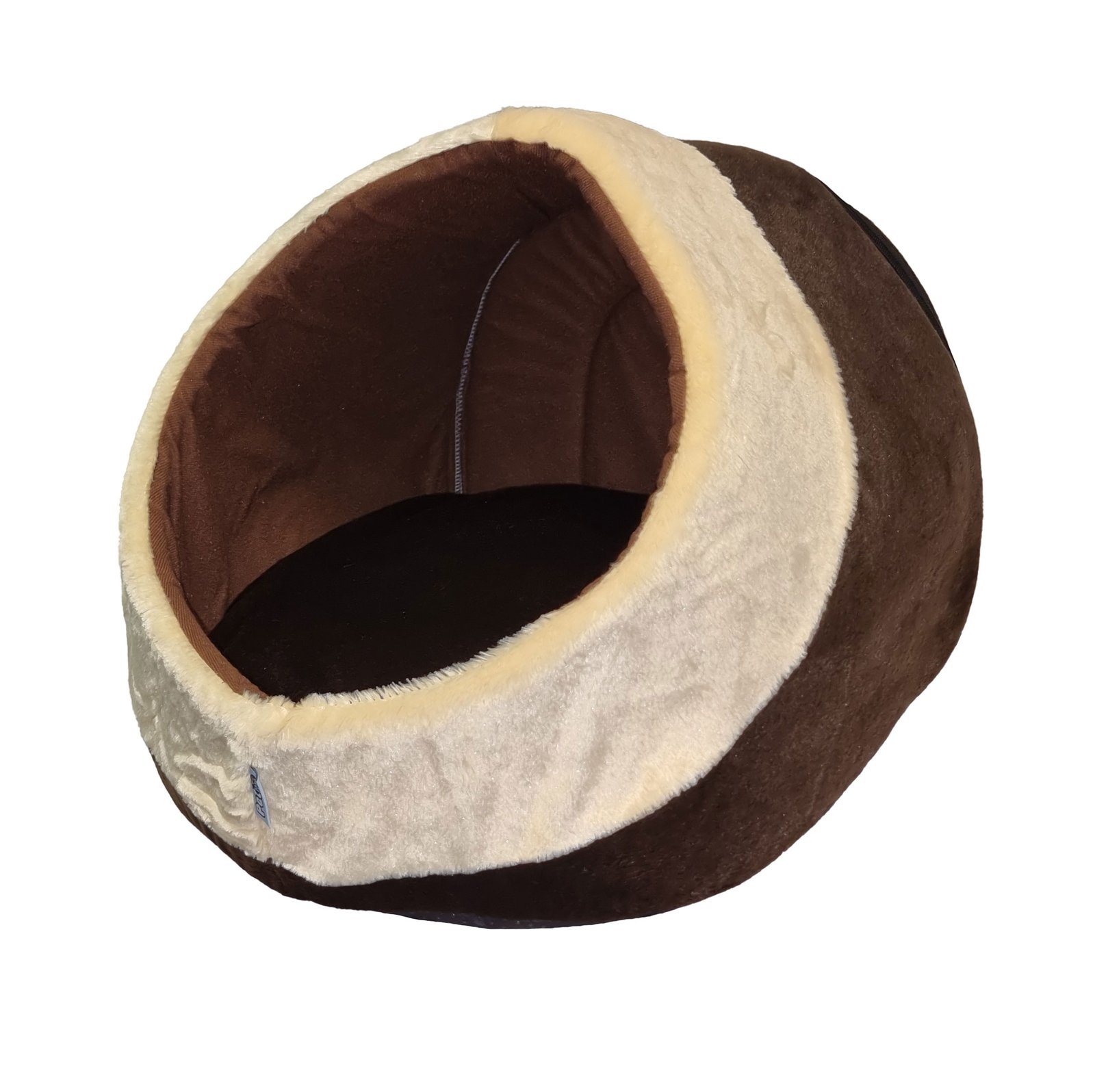 Dog & Cat Igloo Bed - Super Soft Plush with reversible soft cushion
