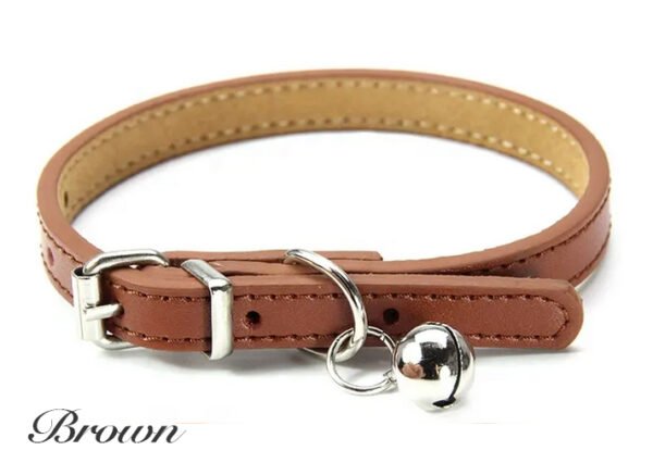 Luxury Cat Collars Genuine Leather High Quality