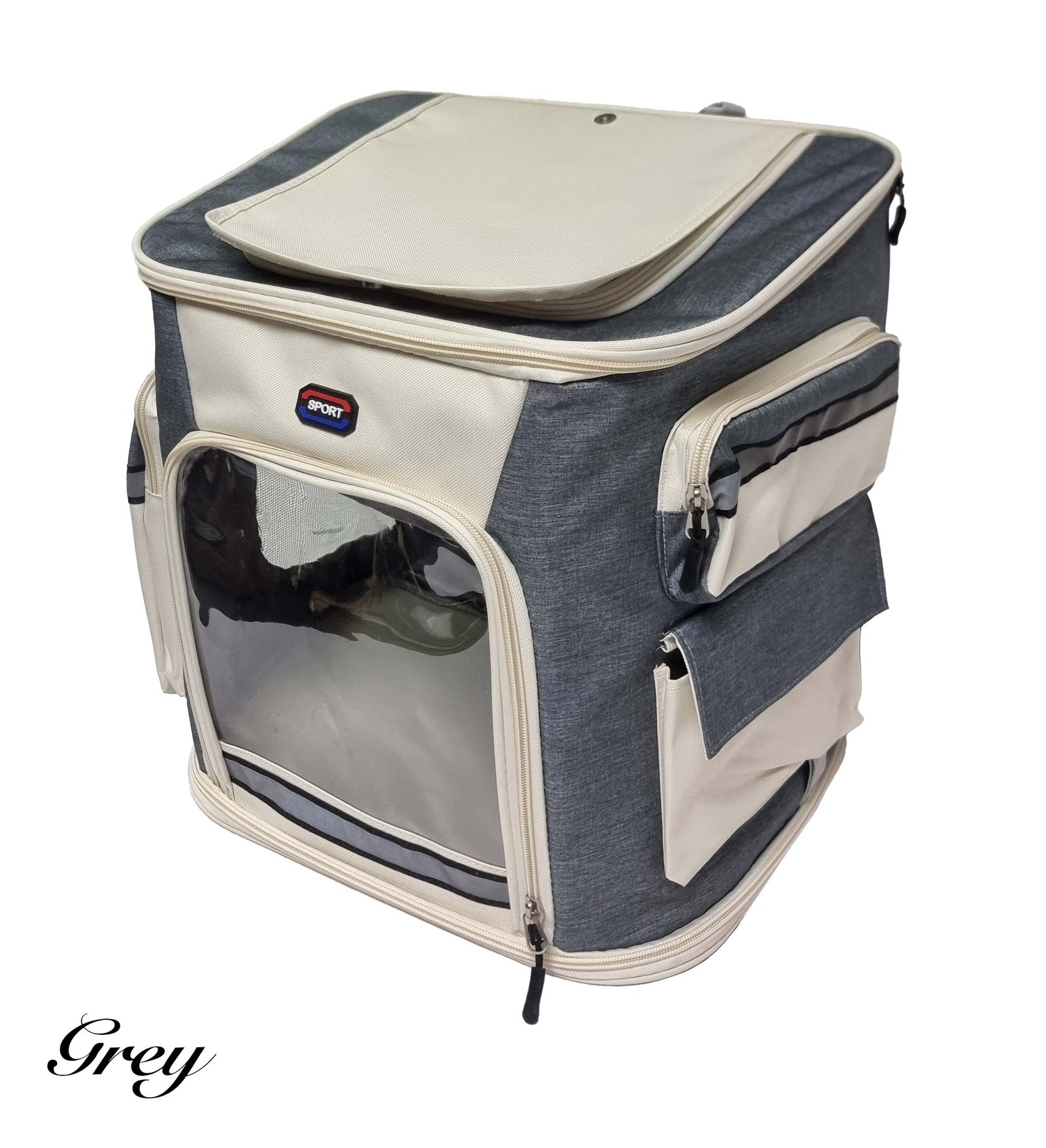 Carrier Tall Backpack for Cat & Small Dogs