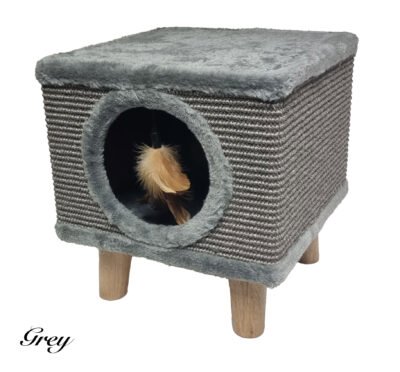 Cat Igloo Bed with String Cat Toy