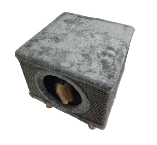 Cat Igloo Bed with String Cat Toy
