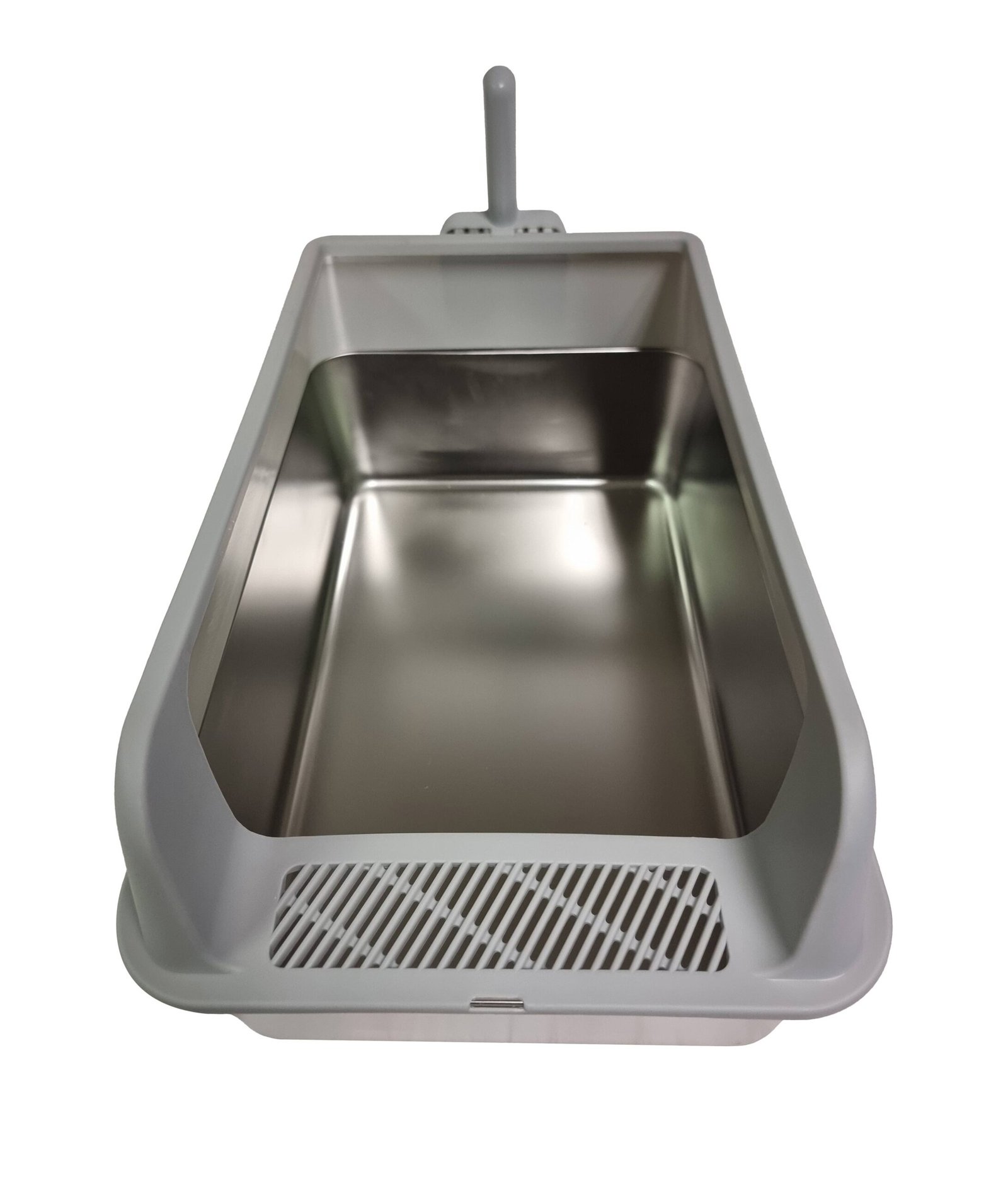 Cat Litter Tray with Stainless Steel Bottom Tray