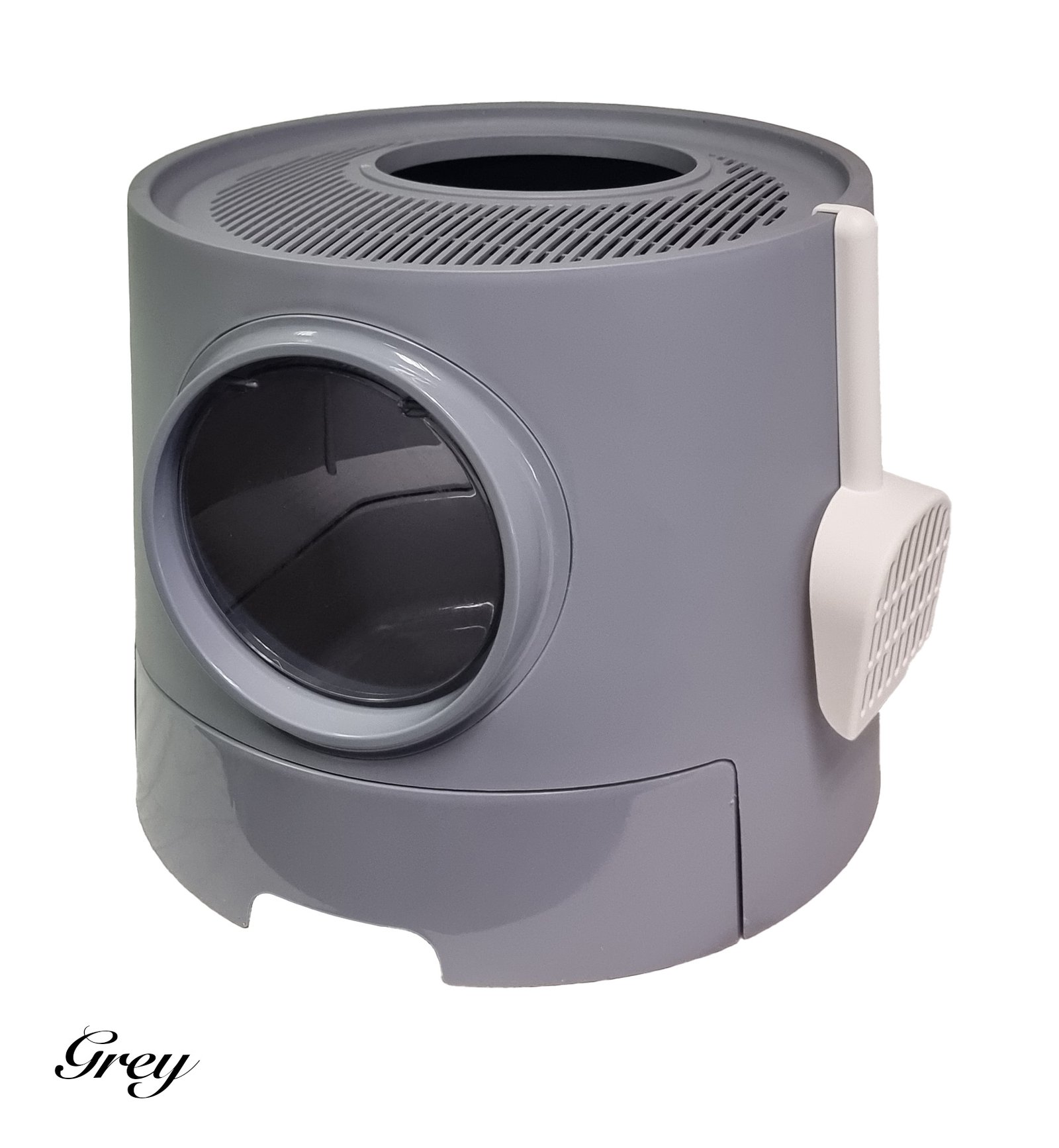 Cat Litter Box with Fully Enclosed Cat Toilet with Top Exit