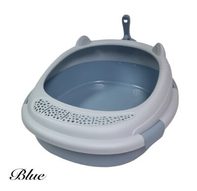 Cat Litter Tray with Removable Top and Scooper