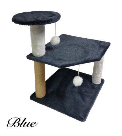 Cat two level nest tree and scratch post