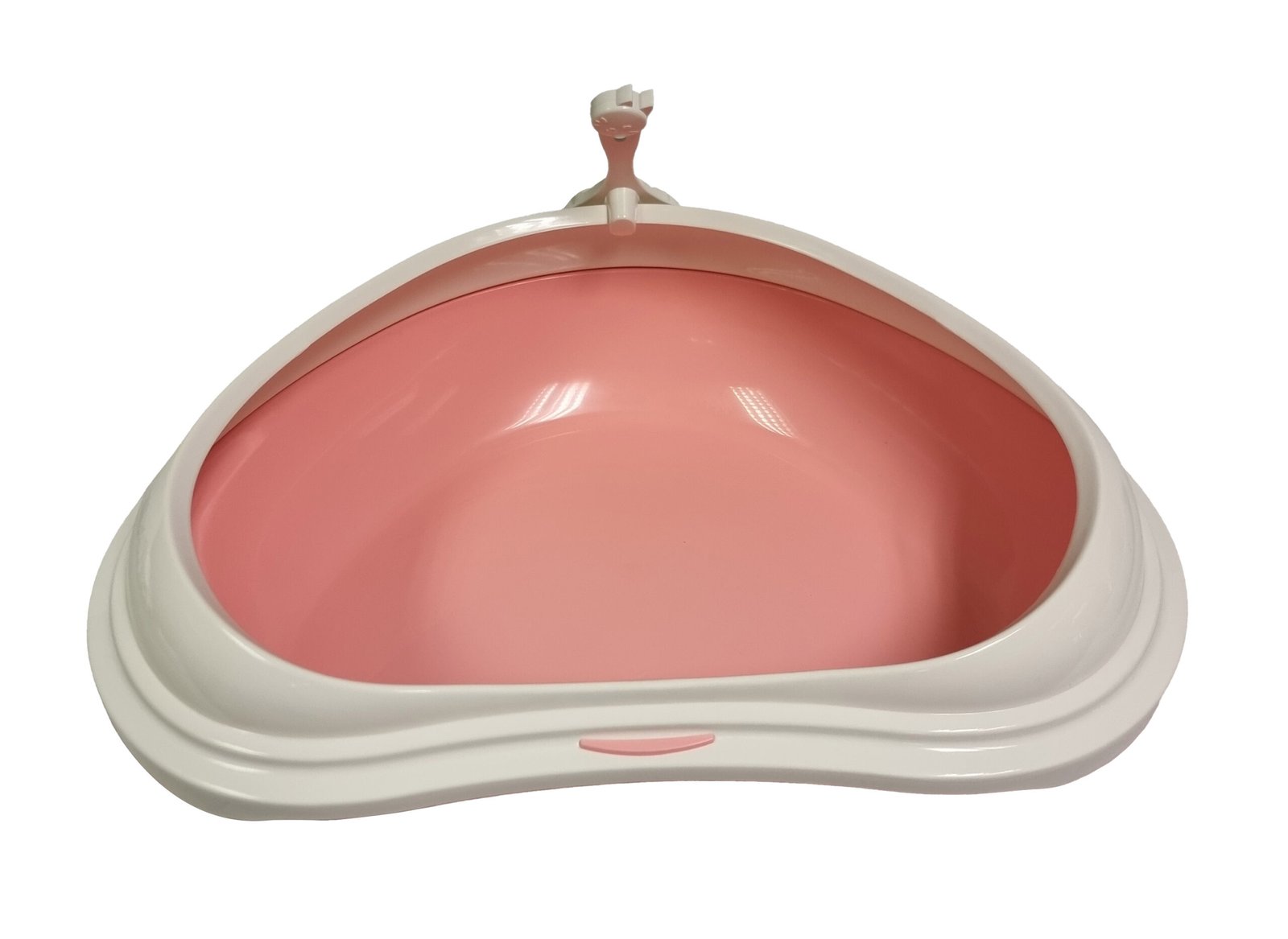 Corner Cat Litter Tray with Integrated Scooper