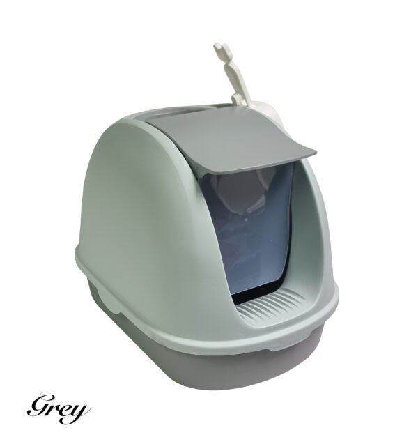 Cat Litter Tray with Swing Door