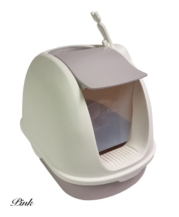 Cat Litter Tray with Swing Door