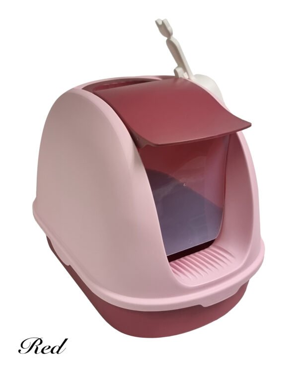Cat Litter Tray with Swing Door