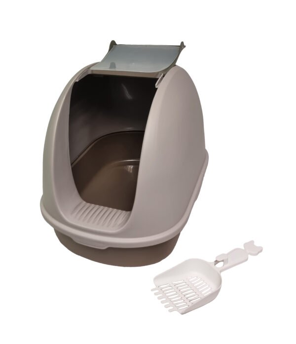 Cat Litter Tray with Swing Door