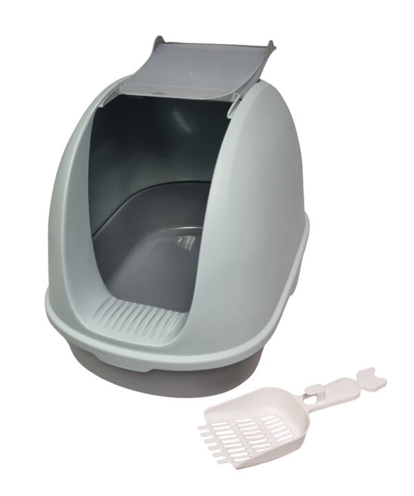 Cat Litter Tray with Swing Door