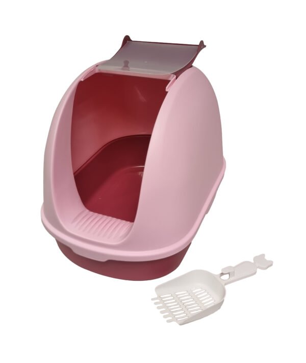Cat Litter Tray with Swing Door