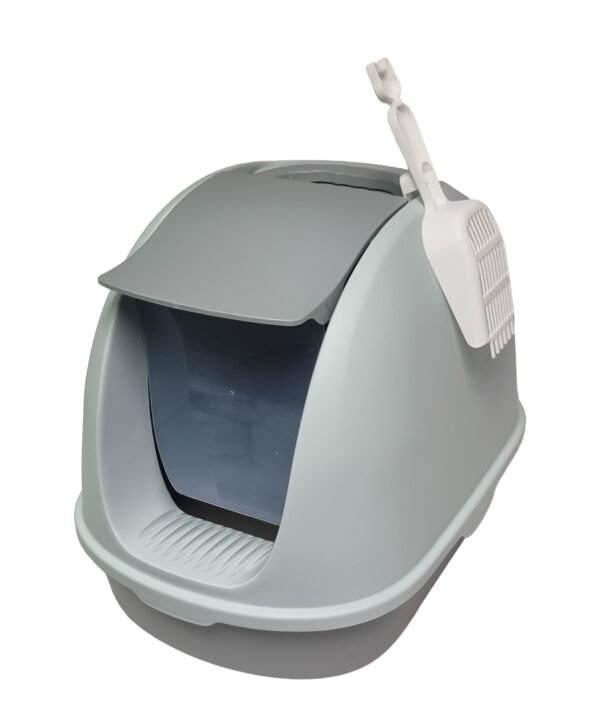 Cat Litter Tray with Swing Door