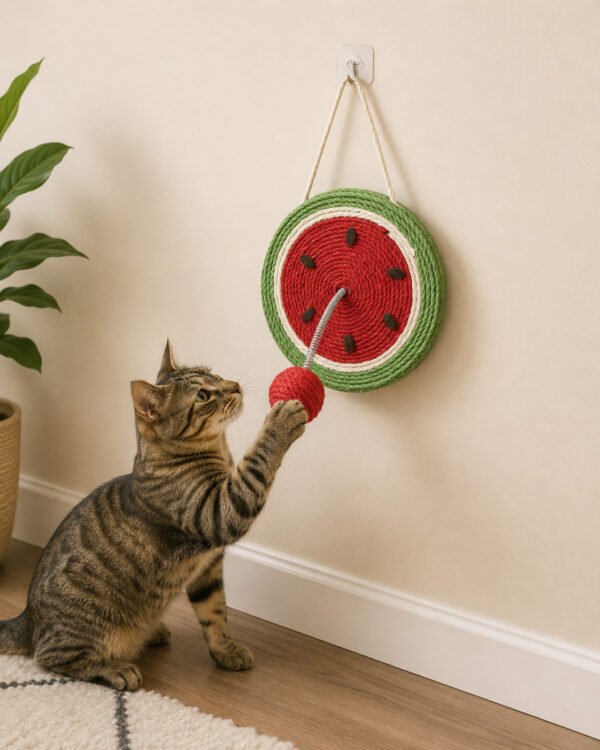 Cat Scratcher & Interactive Spring Ball Toy