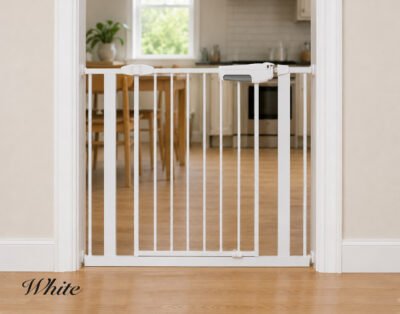 Pet Safety Gate (White Metal)