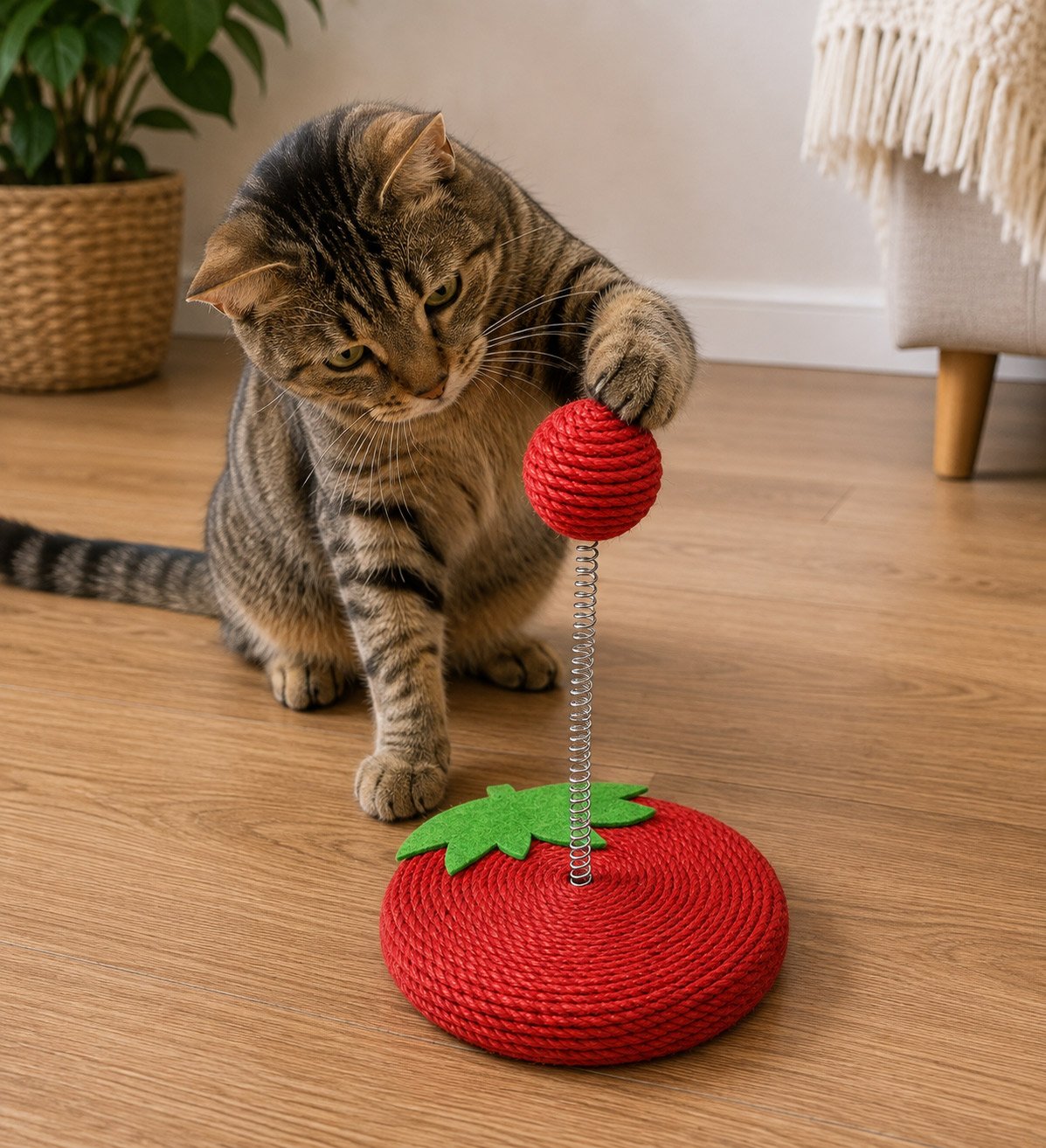 Interactive Spring Cat Toy