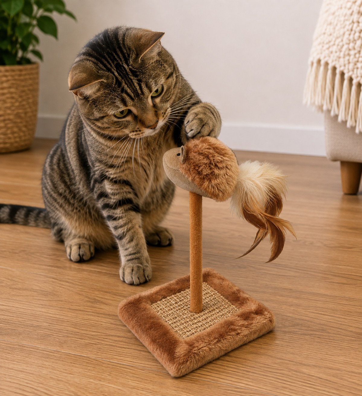 Interactive Cat Play Toy with Sound