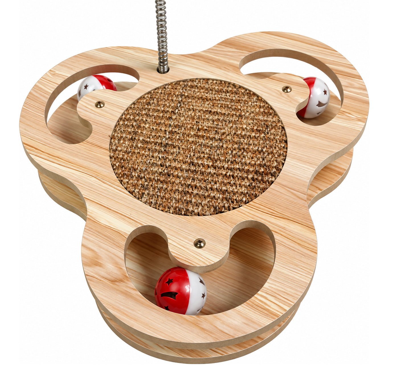 Interactive 3-in-1 Cat Scratching & Play Toy