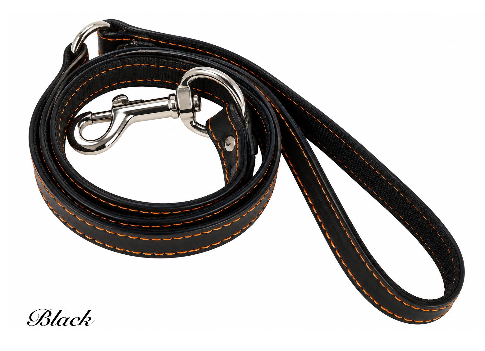 Premium Leather & Woven Webbing Dog Lead