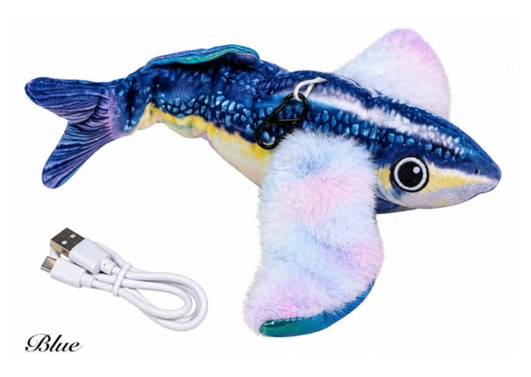 Touch-Sensitive Interactive Cat Toys – Plush Bird & Flying Fish