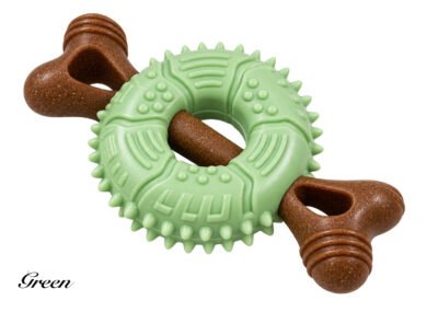 Interactive Ring & Bone Dog Chew Toy