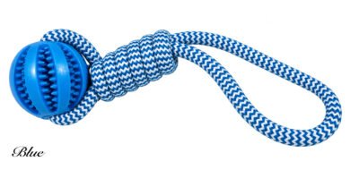Rope & Rubber Ball Dog Toy