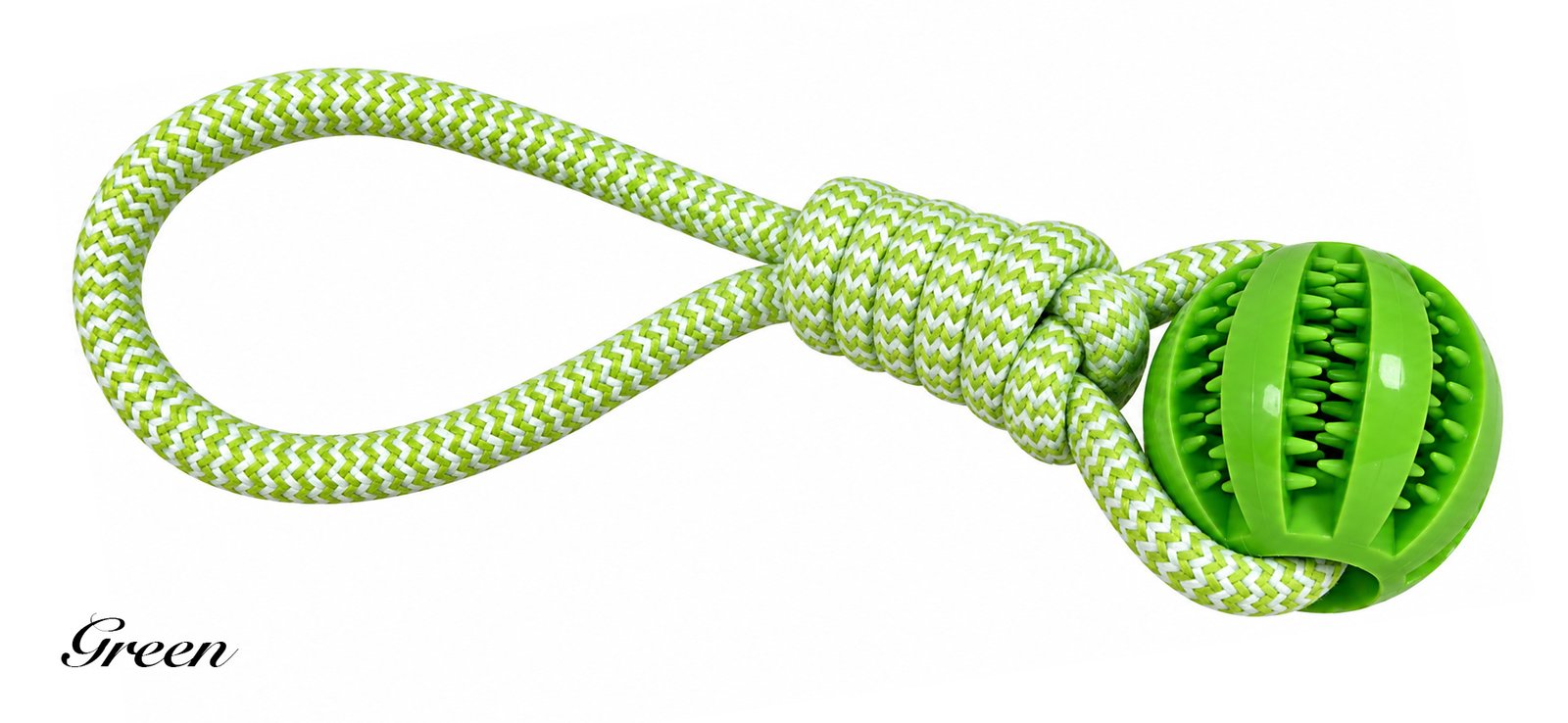 Rope & Rubber Ball Dog Toy